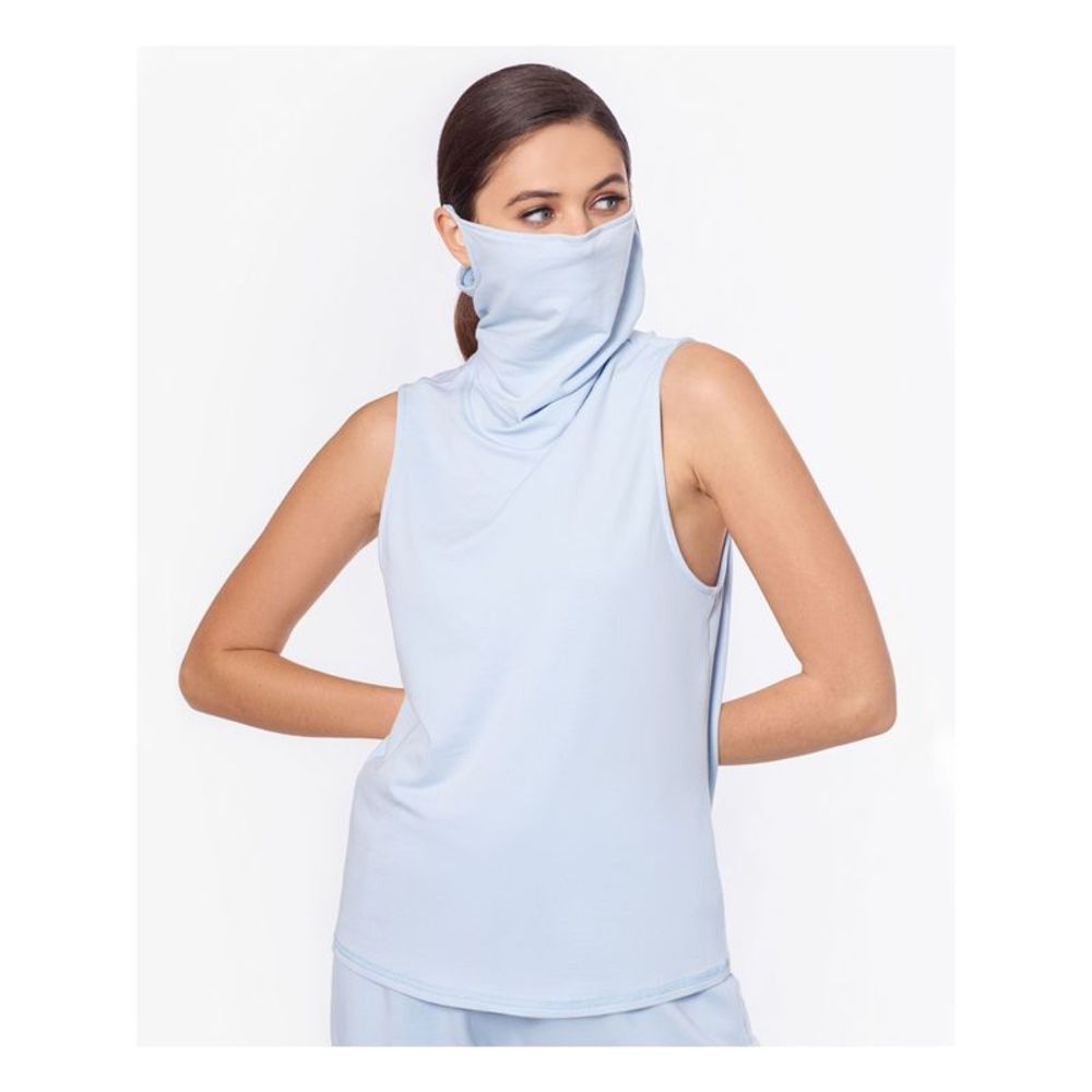 BAM BY BETSY & ADAM Womens Blue Stretch Sleeveless Tank Top S